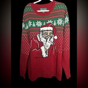 Festive Red Santa Sweater Ugly Sweater XXL